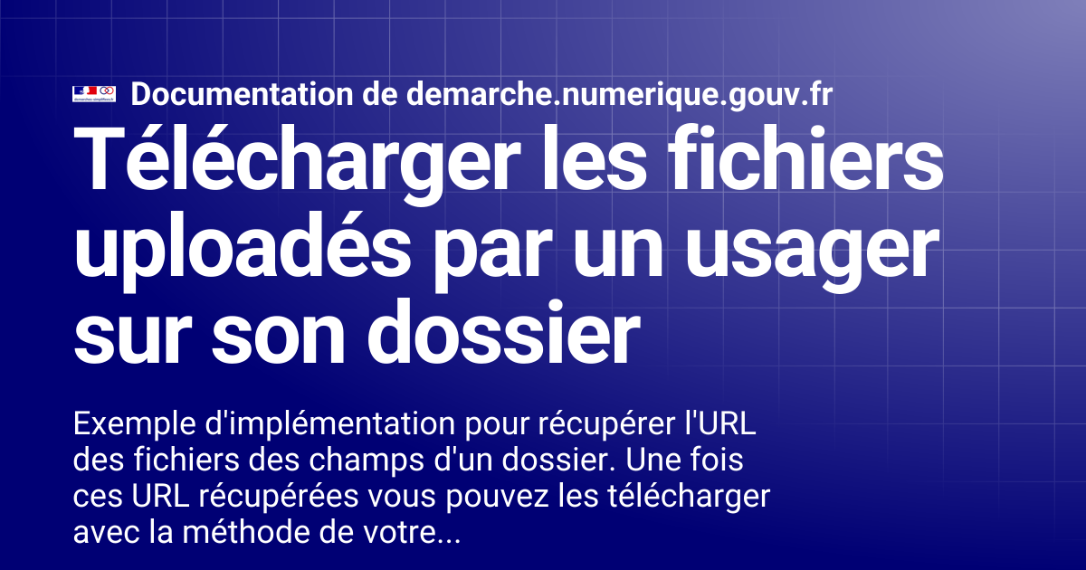 Télécharger les fichiers uploadés par un usager sur son dossier ...